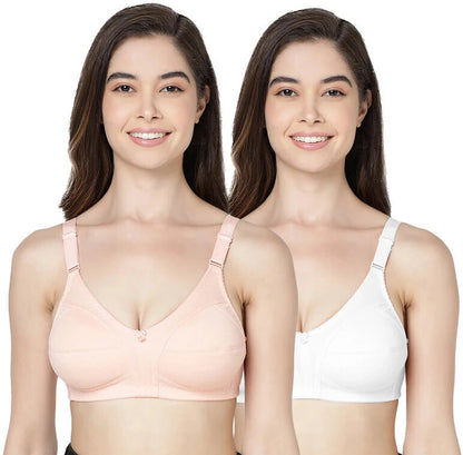 Full Coverage Non Padded Bra Pack of 4